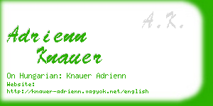 adrienn knauer business card